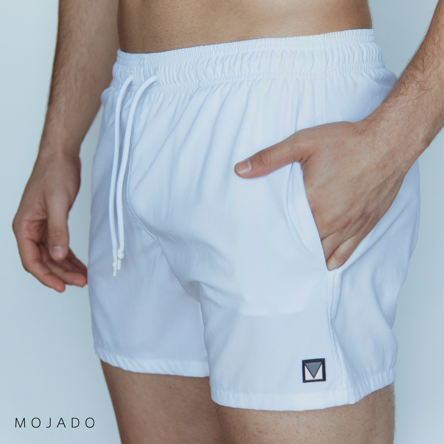 White Uniform 5" Swim Short